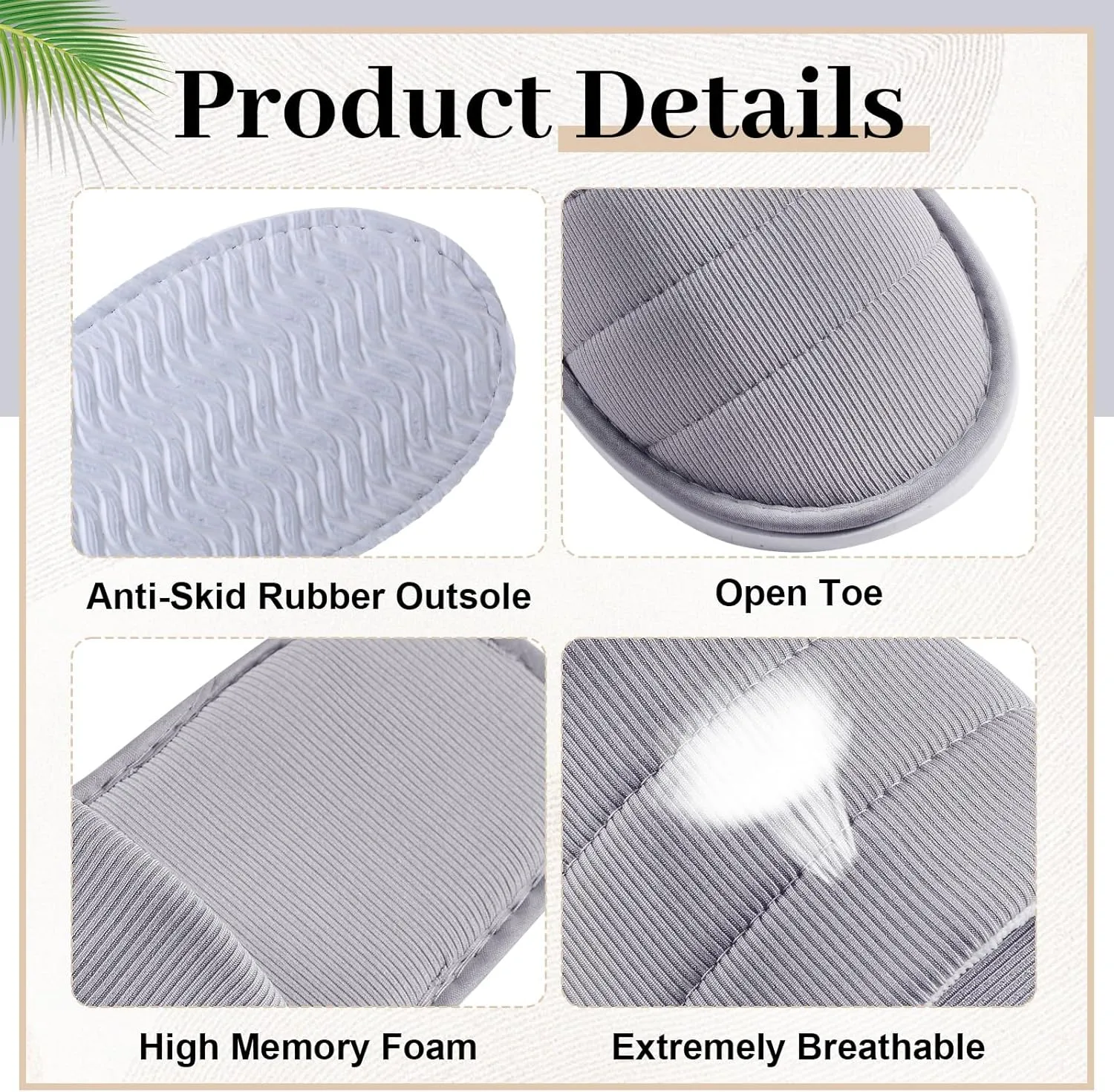 12 Pairs Disposable Slippers Hotel Guests Bulk Slipper Pack Non Slip Spa Women Men Wedding Comfort