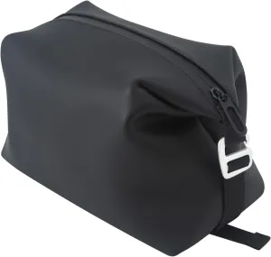 13" 6L Large Silicone Dopp Kit,Waterproof Leakproof Toiletry Bag,Foldable Travel Makeup Case for Mens Womens,Black
