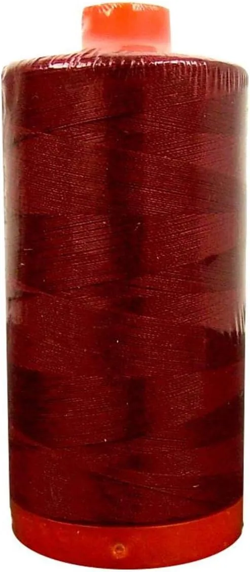2-Pack - Aurifil 50WT - Burgundy (1103) Solid - Mako Cotton Thread - 1422 Yards Each …
