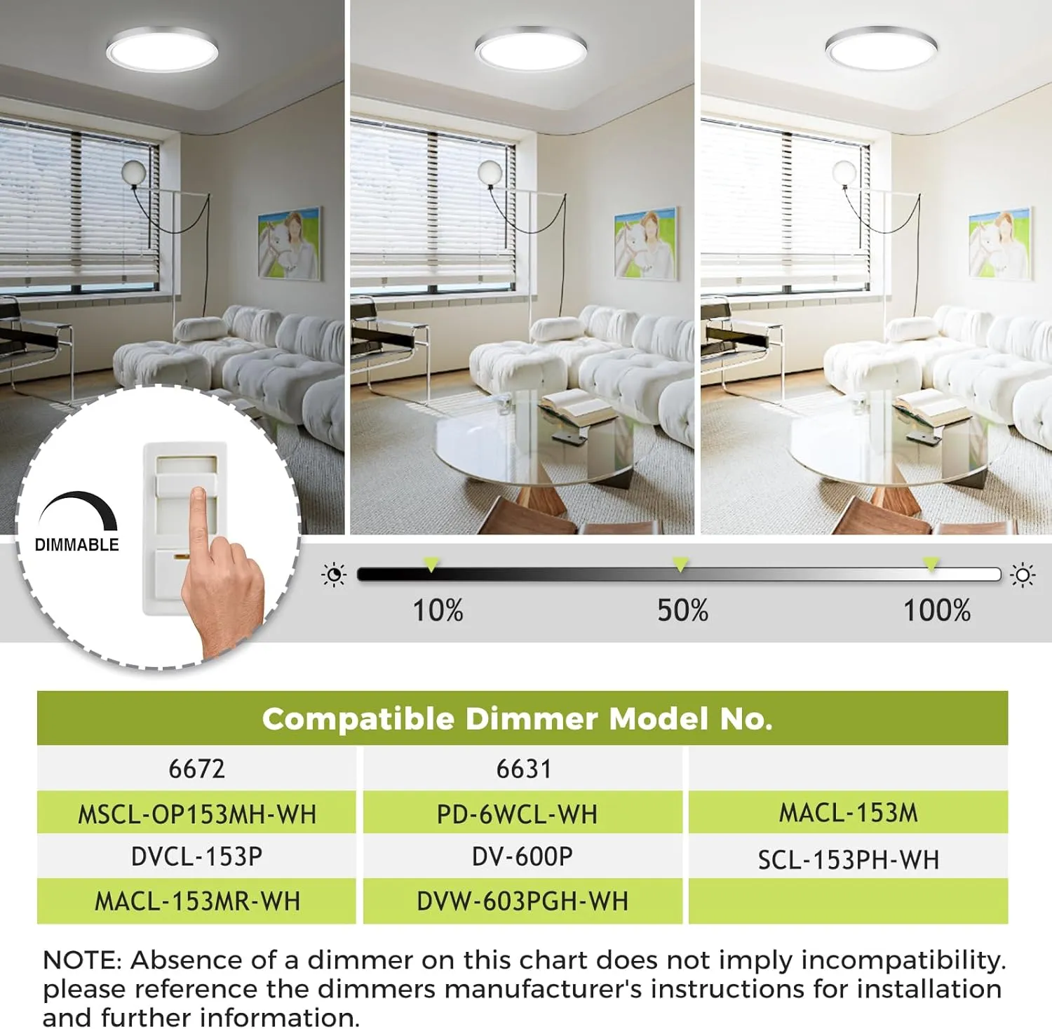 2Pack LED Flush Mount Ceiling Light Fixture Brushed Nickel, 12Inch 24W, Dimmable&3000K-6500K Adjustable Low Profile Ceiling Lights, 3200LM Modern Lamp for Kitchen, Bedroom, Porch, Hallway, White
