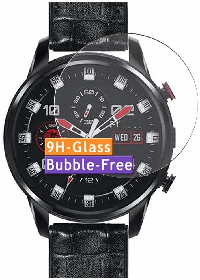 3-Pack Tempered Glass Screen Protector, compatible with FINOW X7 Smartwatch smart watch 9H Protective Guard Film Protectors