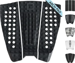 3-Piece Traction Pad - Arch, Flat, or Front - Maximum Grip, Super Strong 3M Adhesive - Fits All Surfboards: Shortboard, Fish, Longboard, SUP, Skimboard - Stomp or Deck Pad