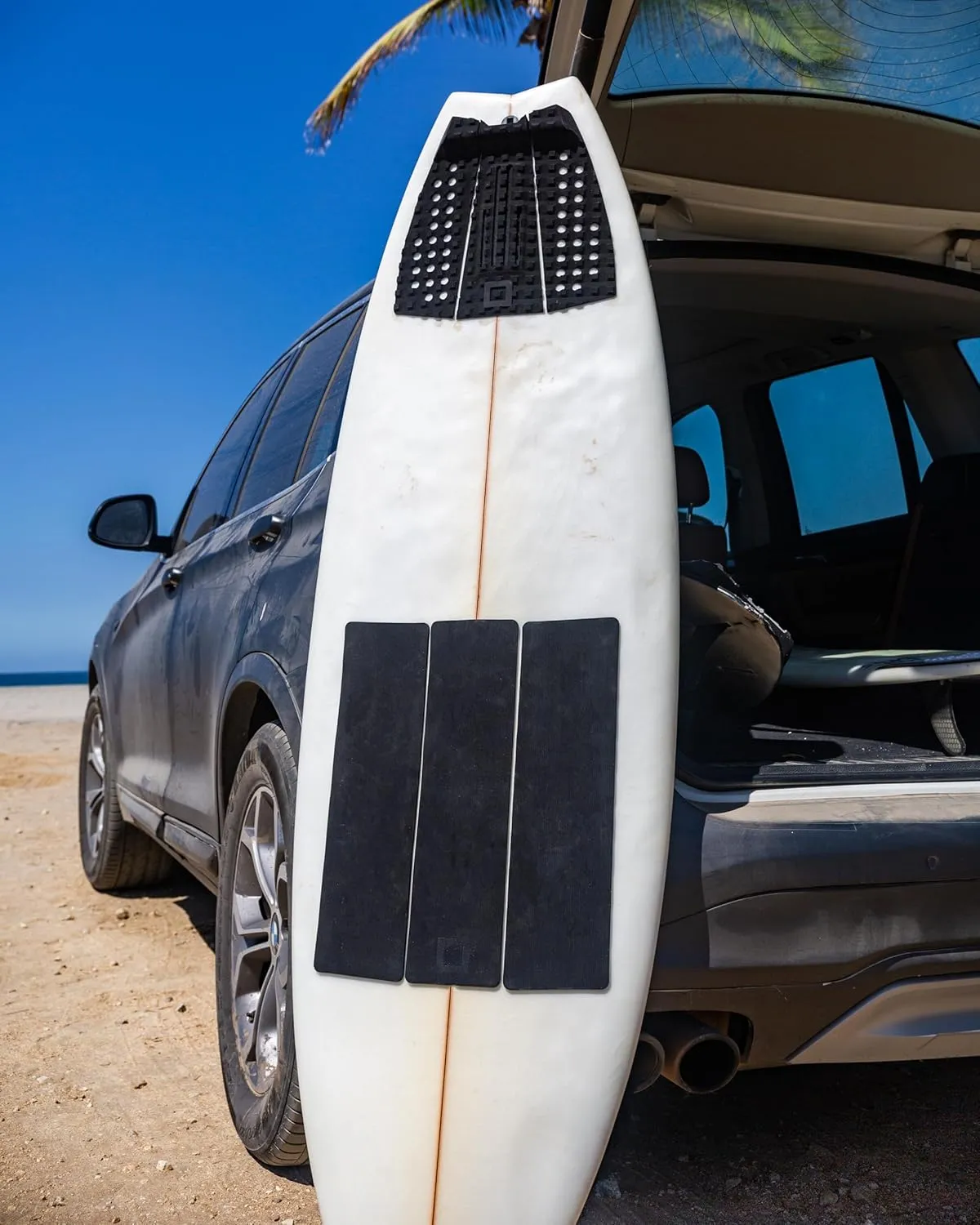 3-Piece Traction Pad - Arch, Flat, or Front - Maximum Grip, Super Strong 3M Adhesive - Fits All Surfboards: Shortboard, Fish, Longboard, SUP, Skimboard - Stomp or Deck Pad