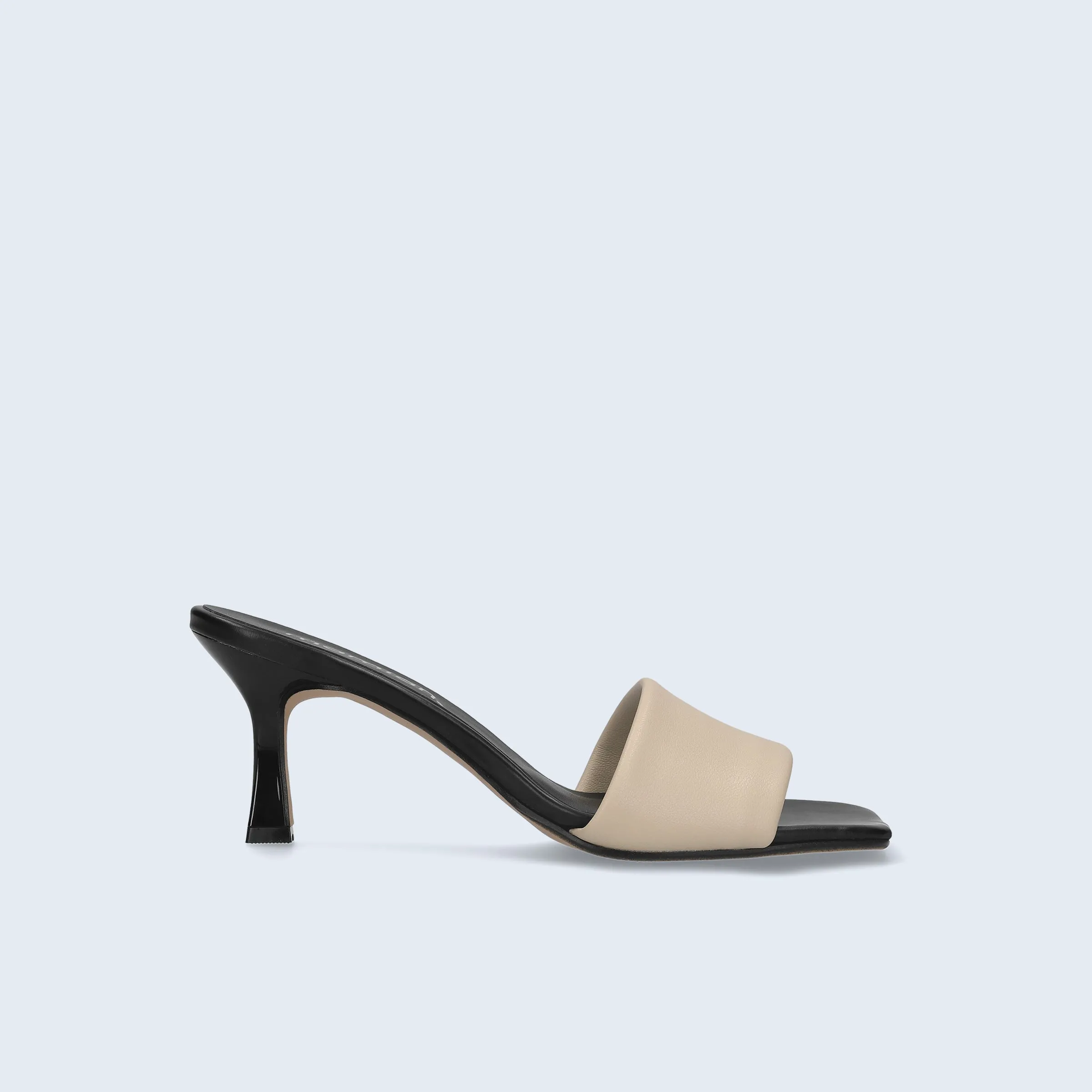 30% OFF: 2022SS: Mesh Design Clear Heel Mule (m96103) Black MS