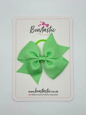 3.5 Inch Flat Bow Thin Elastic - Mint Green