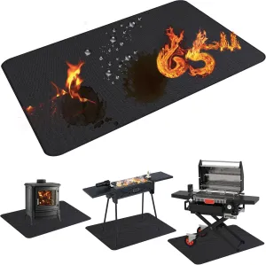 65X48in Grill Mats for Outdoor Grill,Fits Most Grills, Smokers, Griddles and Outdoor Charcoal, Flat Top,Deck and Patio Protector