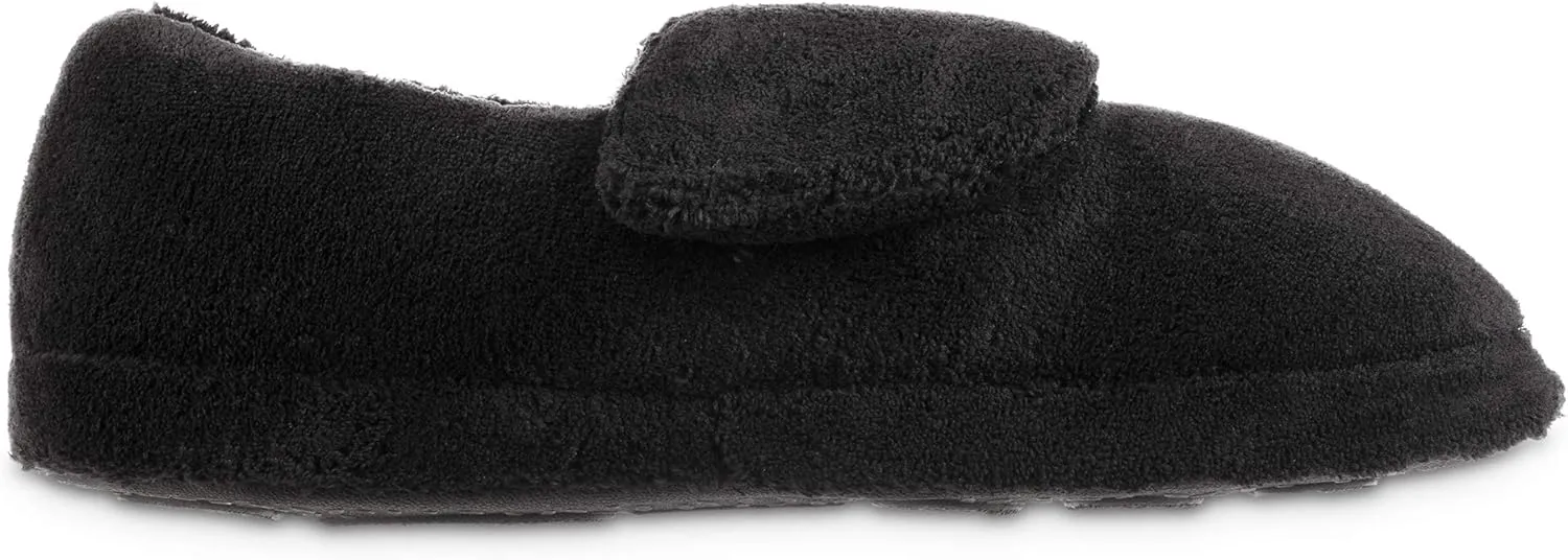 Acorn Men's Adjustable Wrap Slippers, Warm and Cozy Therapeutic Support for Arthritis, Swollen feet, or Diabetic Footwear