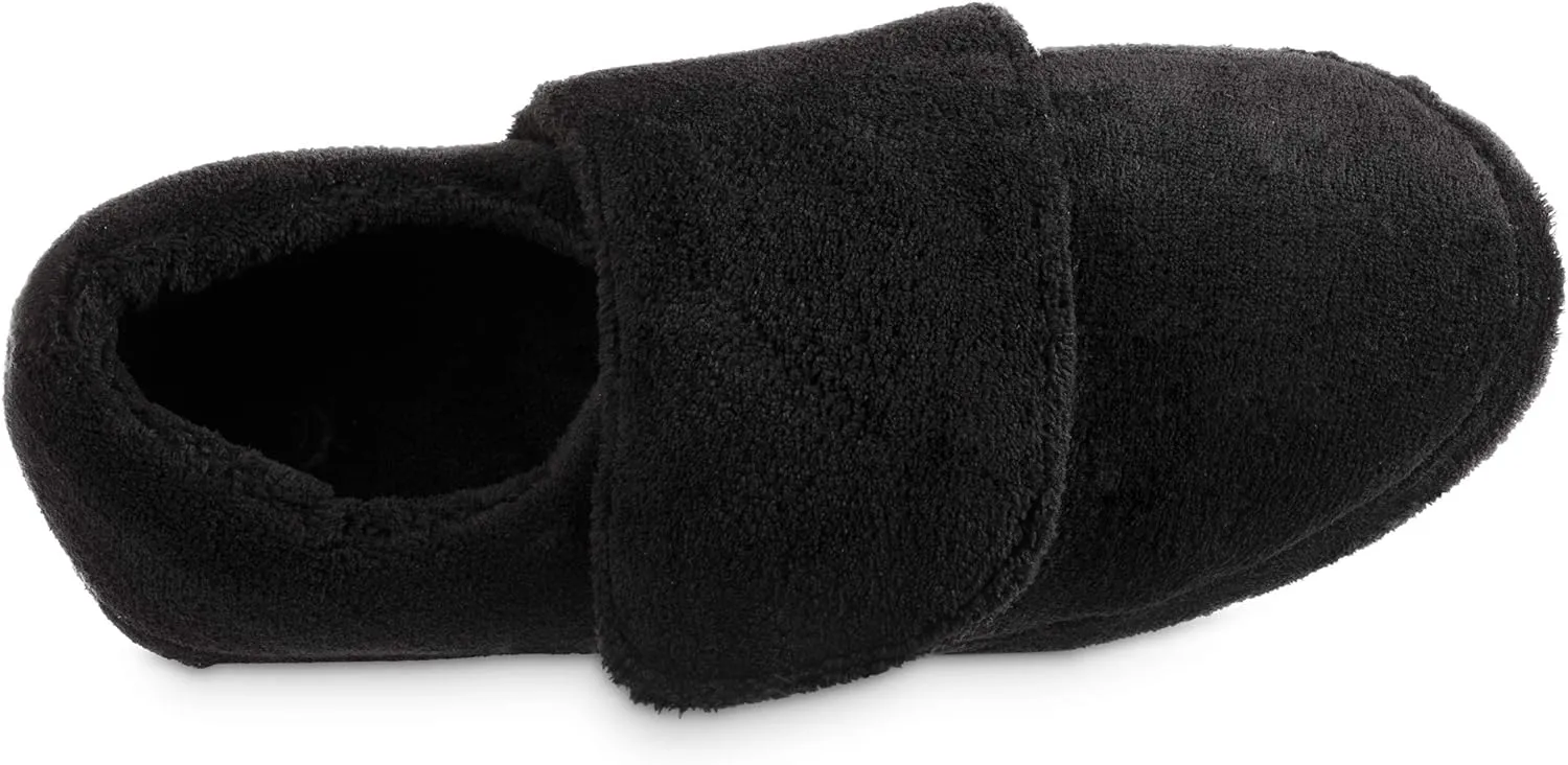 Acorn Men's Adjustable Wrap Slippers, Warm and Cozy Therapeutic Support for Arthritis, Swollen feet, or Diabetic Footwear