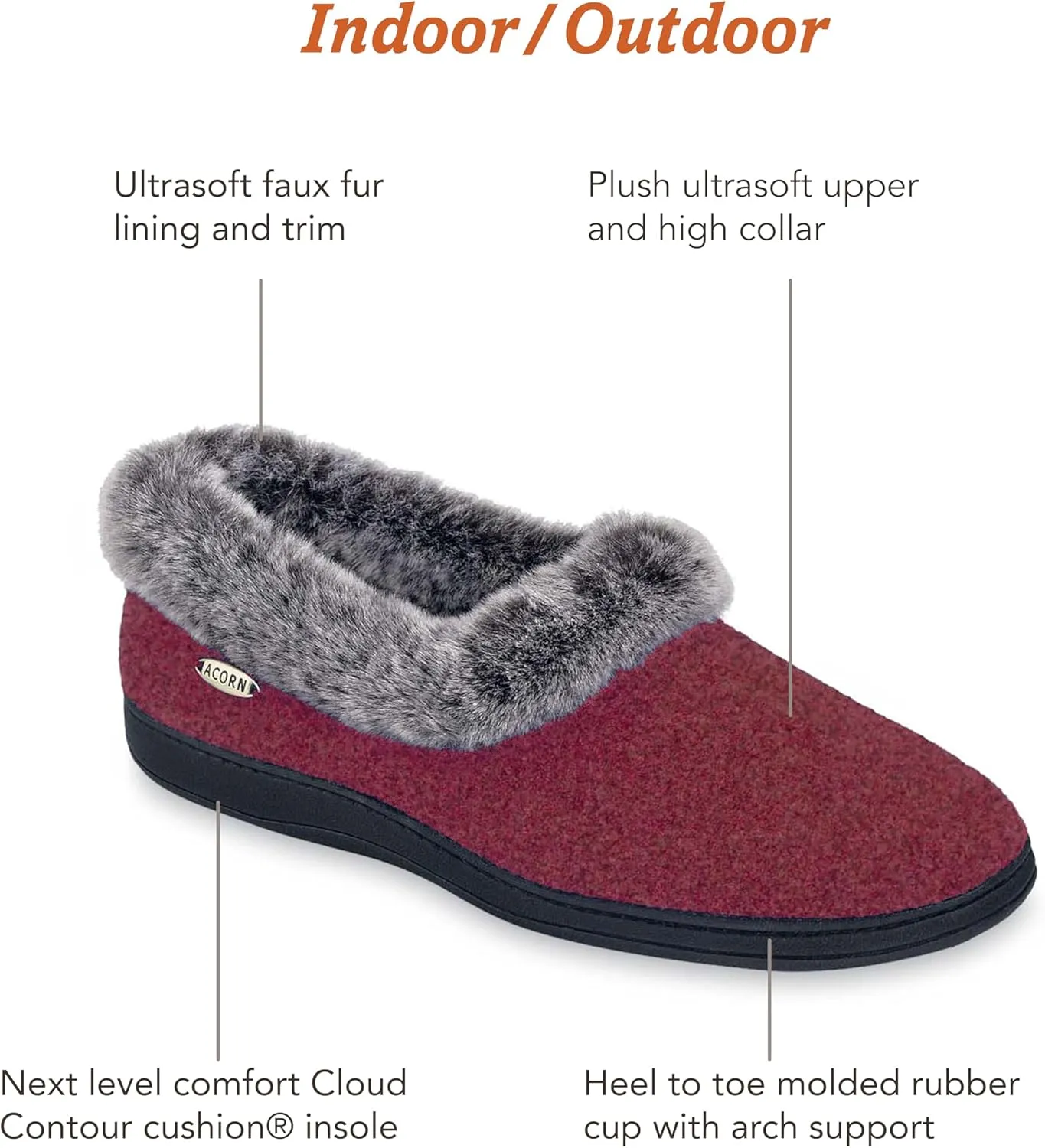 Acorn Women's Chinchilla Collar