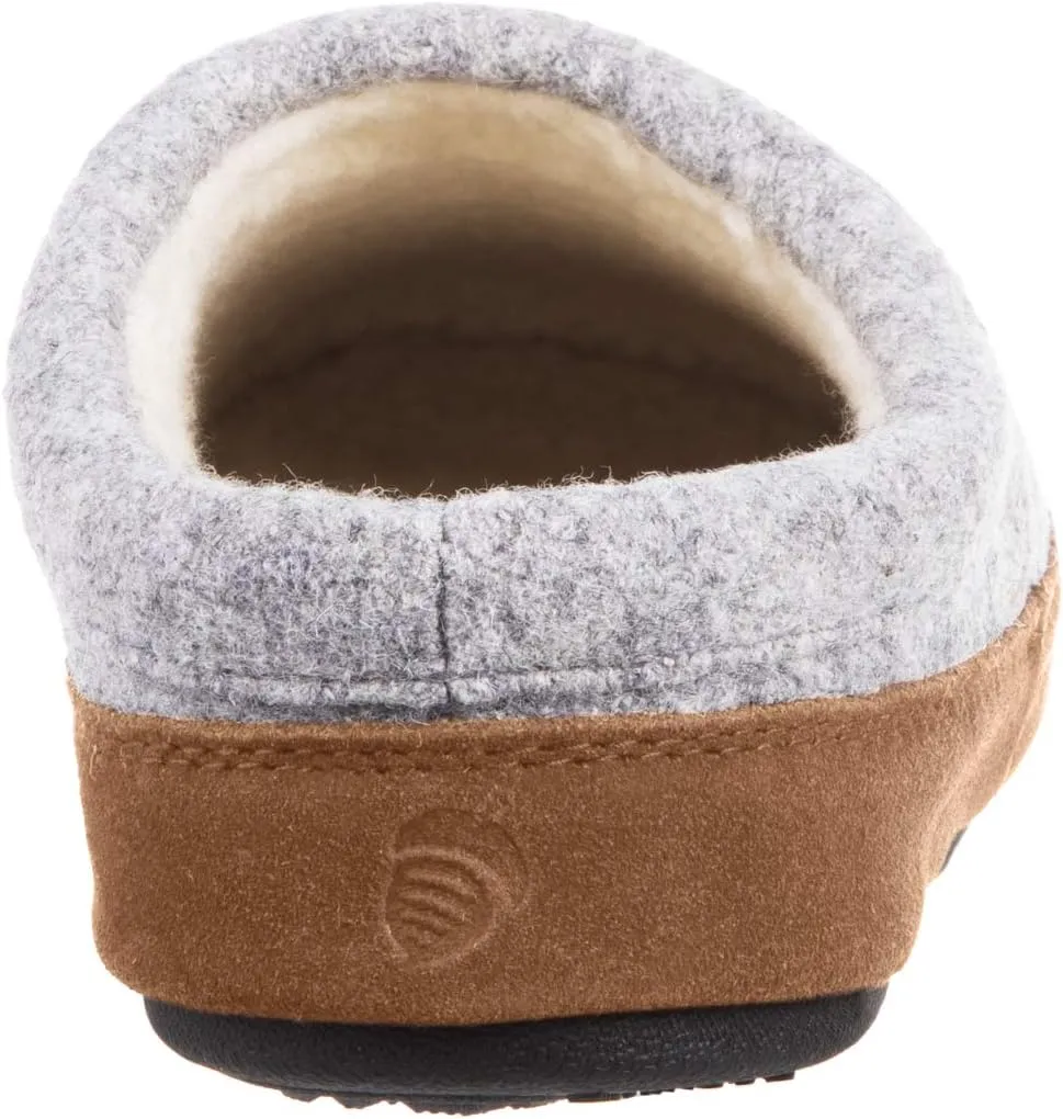 Acorn Womens Slipper with Berber Lining, Suede Siding and Durable Non-Slip Indoor/Outdoor Sole