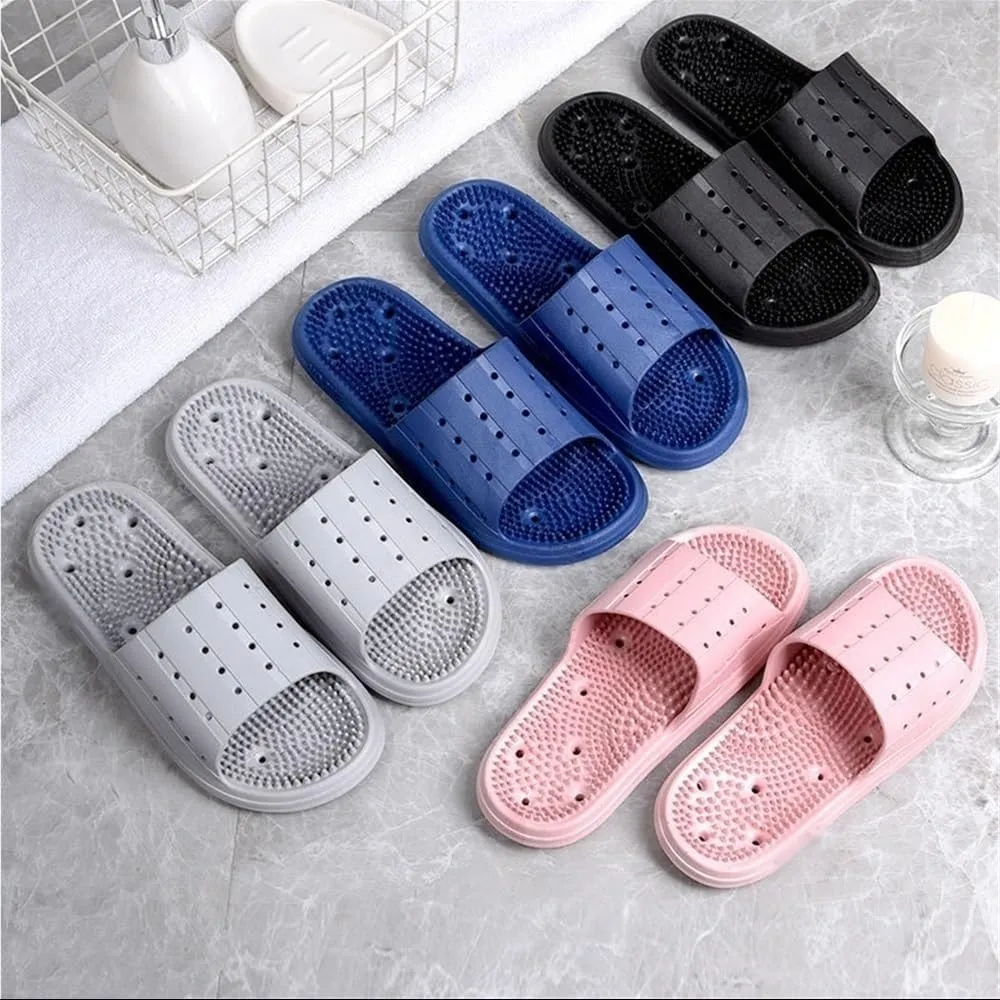 Acupressure age Slippers For Women Men Reflexology age ls Comfort Foot ager Quick Drying Shower Shoes Relieves Plantar Fasciitis & Heel Pain(Grey,40/41 EU)