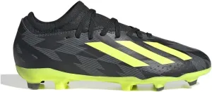 adidas Kids Boys X Crazyfast Inj.3 Firm Ground Soccer Cleats Cleated, Firm Ground - Black, Green
