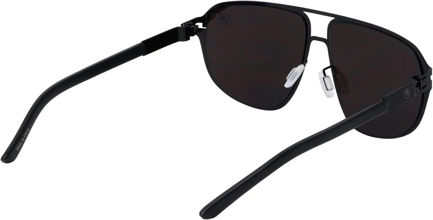 Aero Pod - Flat Thin Frame Oval Aviator Sunglasses