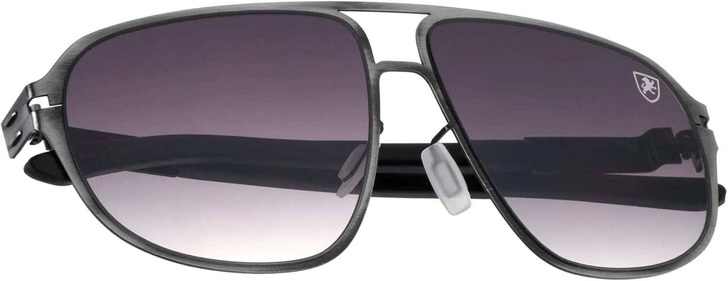 Aero Pod - Flat Thin Frame Oval Aviator Sunglasses