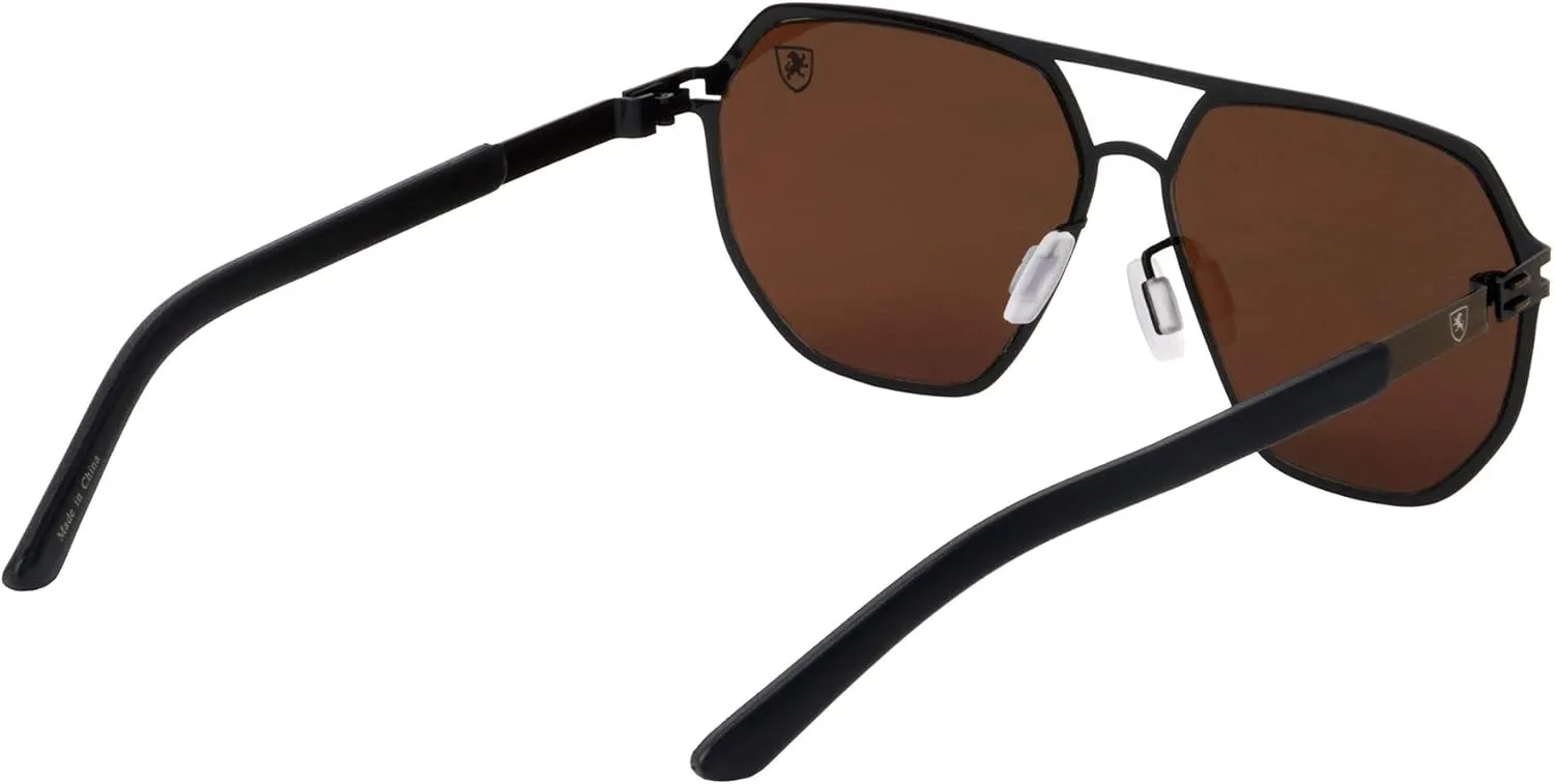 Aero Push - Premium Designer Men Women Flat Lens Thin Metal Aviator Sunglasses
