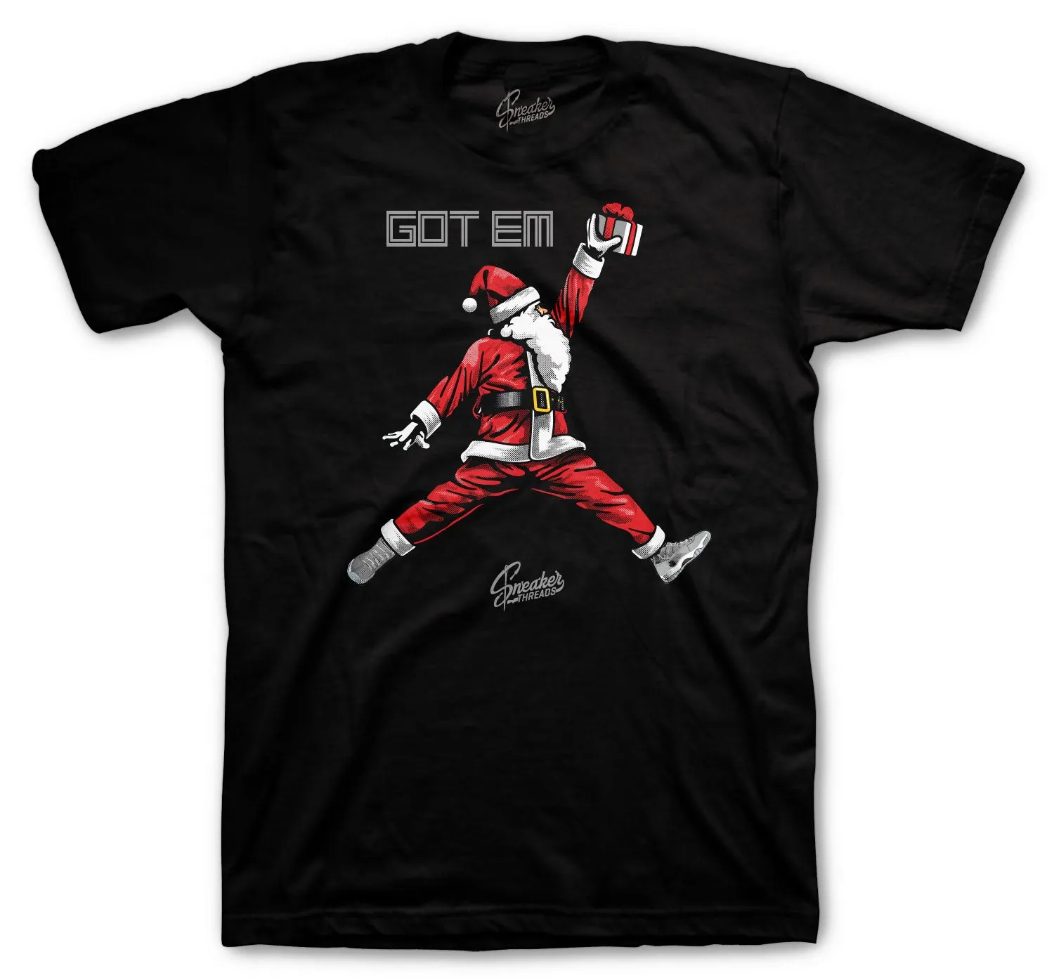 Air Santa T-Shirt - Retro 11 Cool Grey