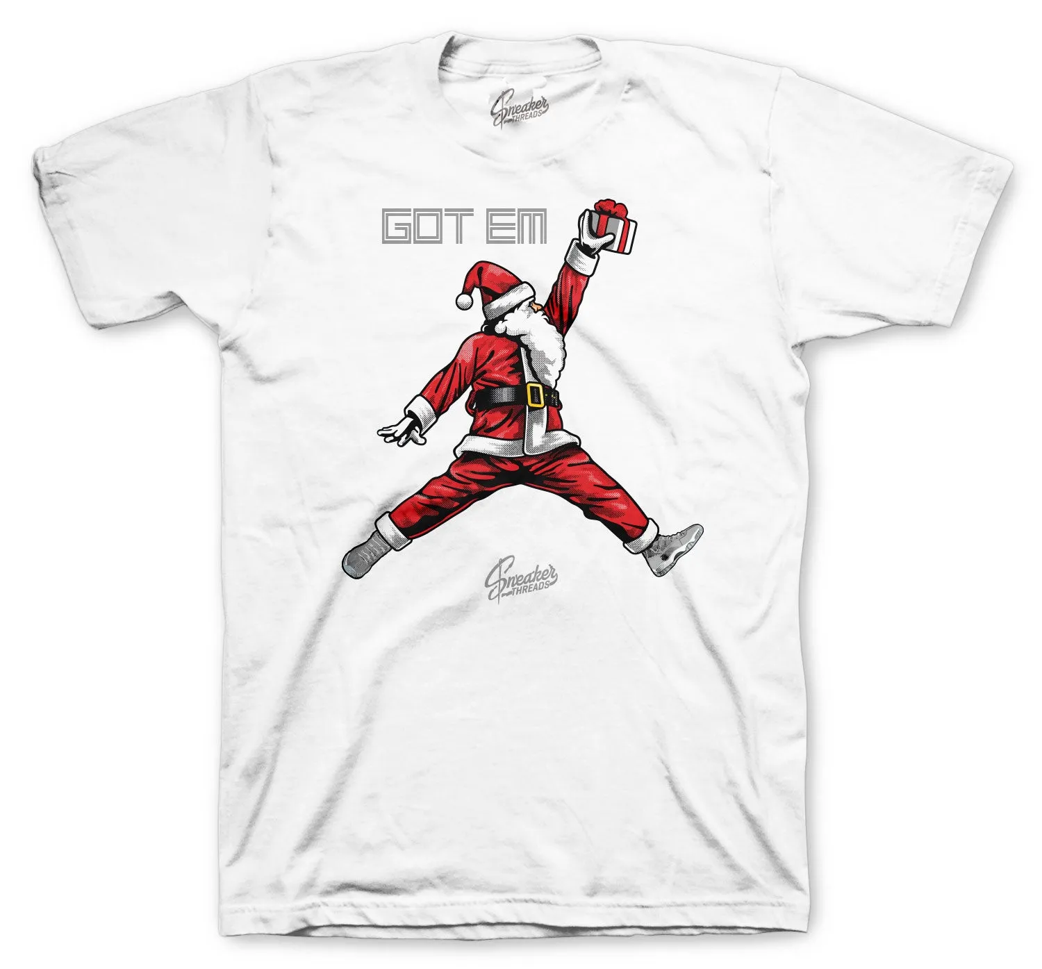 Air Santa T-Shirt - Retro 11 Cool Grey