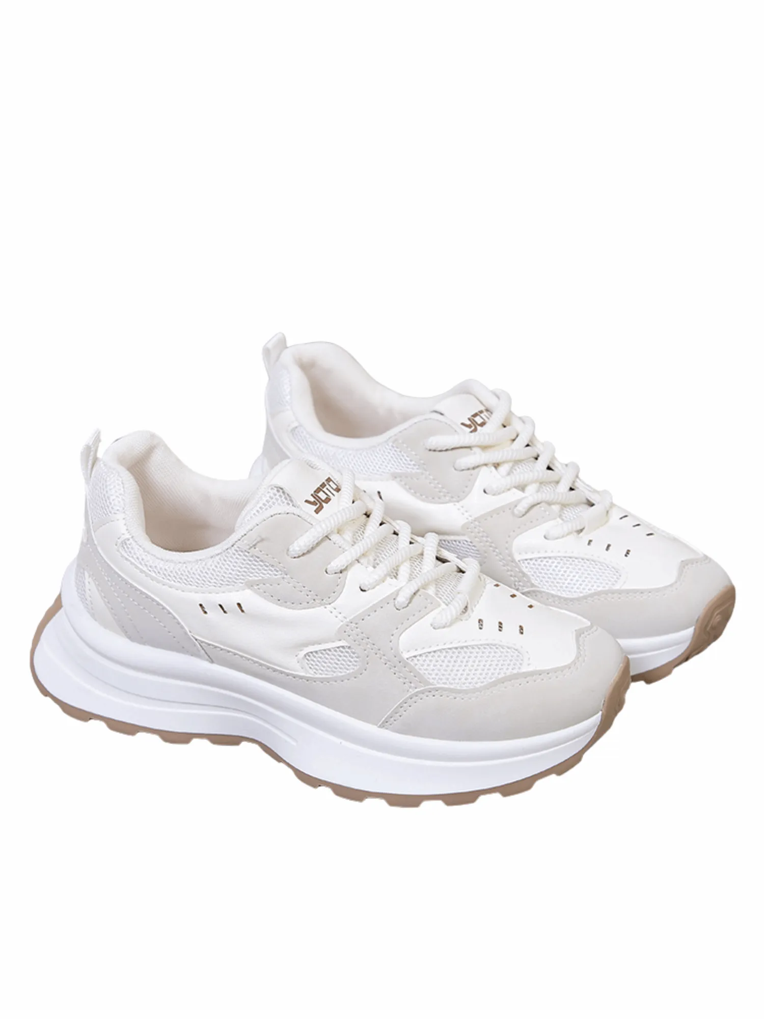 AirStride Zephyr Lace-up Sneakers-Beige
