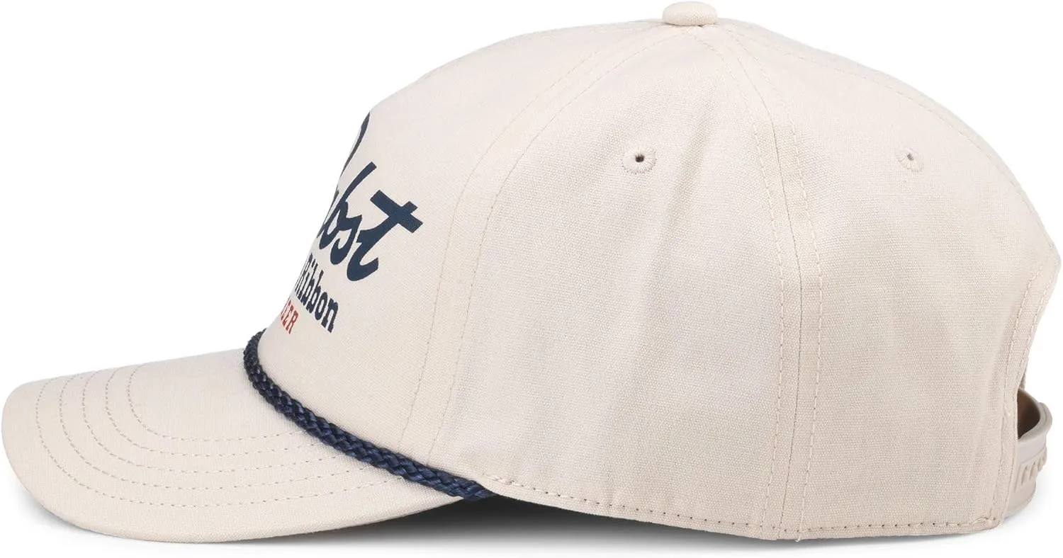AMERICAN NEEDLE Pabst Blue Ribbon PBR Beer Unisex Adjustable Snapback Baseball Hat