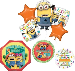 Anagram Despicable Me Minions Birthday Party Supplies 8 pc Balloon Bouquet Decorations