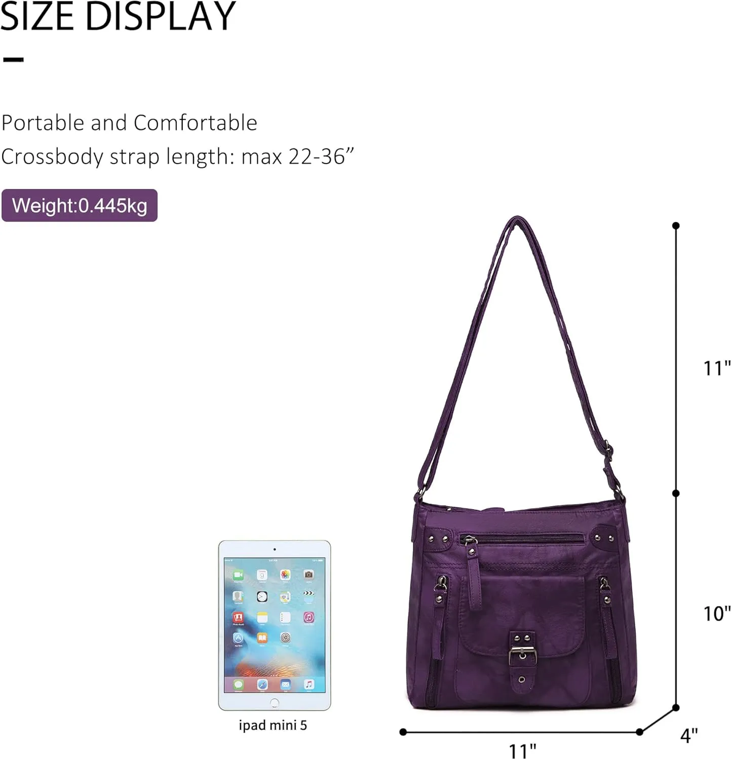 Angel Kiss Crossbody Bags Shoulder Bags and Handbags for Women Multi Pocket Daily Soft Hobo Purses Medium Size