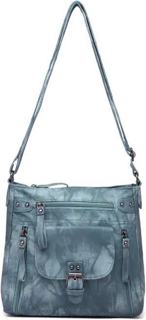 Angel Kiss Crossbody Bags Shoulder Bags and Handbags for Women Multi Pocket Daily Soft Hobo Purses Medium Size