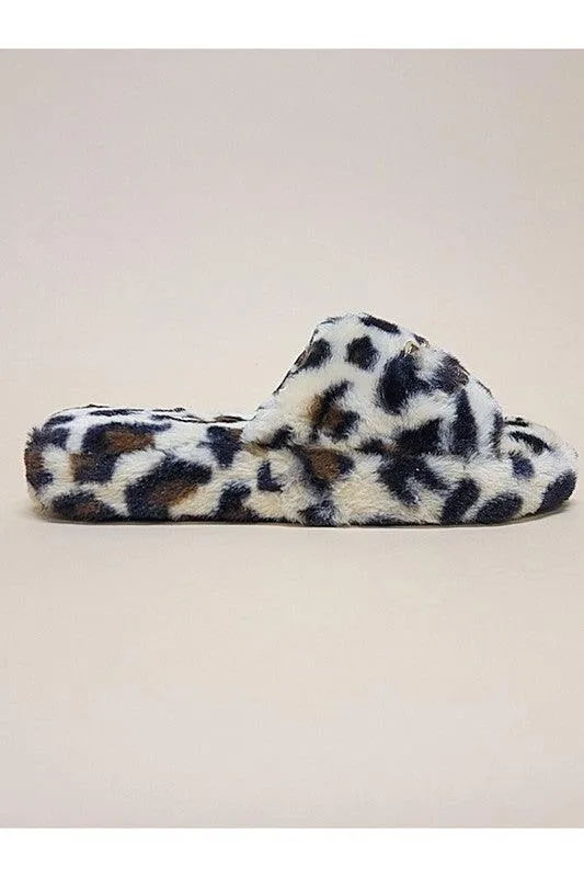 Animal Flurry Slide Slipper