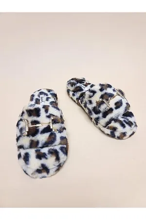 Animal Flurry Slide Slipper