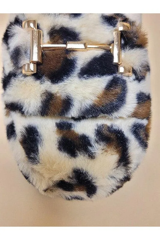 Animal Flurry Slide Slipper