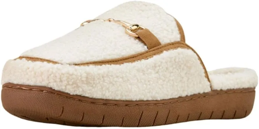 ARIAT Women's Indoor/Outdoor Warm Comfortable Moc Toe Slip-On Style Lexington Snaffle Mule Slippers