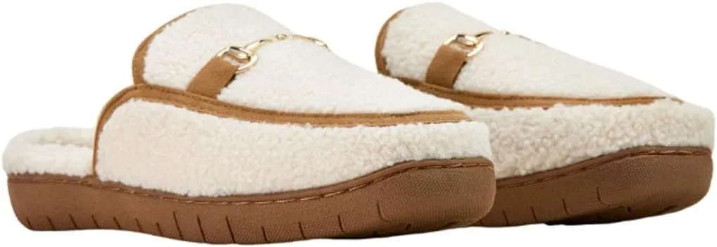 ARIAT Women's Indoor/Outdoor Warm Comfortable Moc Toe Slip-On Style Lexington Snaffle Mule Slippers