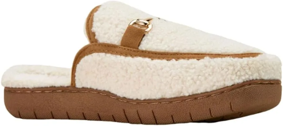 ARIAT Women's Indoor/Outdoor Warm Comfortable Moc Toe Slip-On Style Lexington Snaffle Mule Slippers