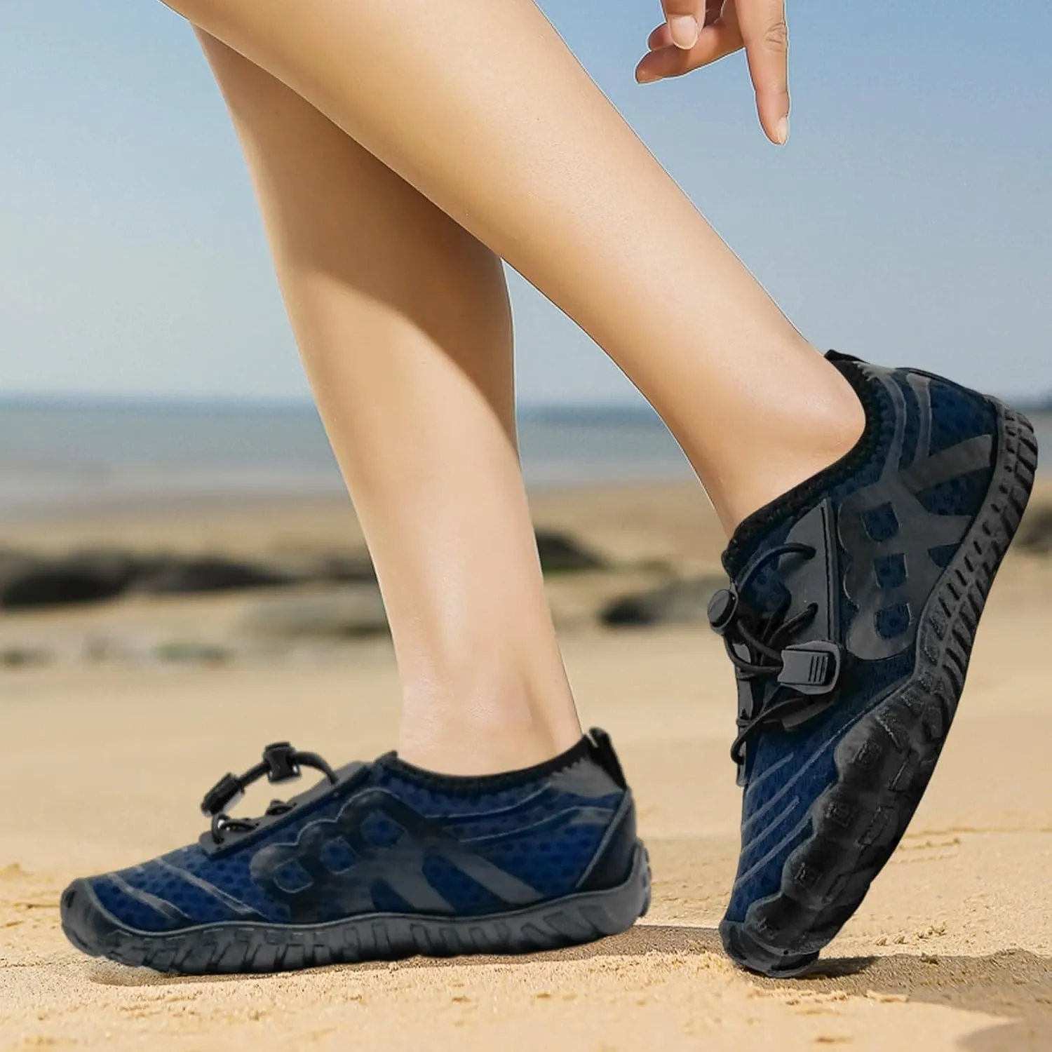 Barefoot Shoes for Women & Men - Minimalist Hiking/Trail Running Footwear with Wide Toe Box | Zero Drop Lightweight Breathable Quick-Dry Outdoor Sneakers (Size 3.5-11)