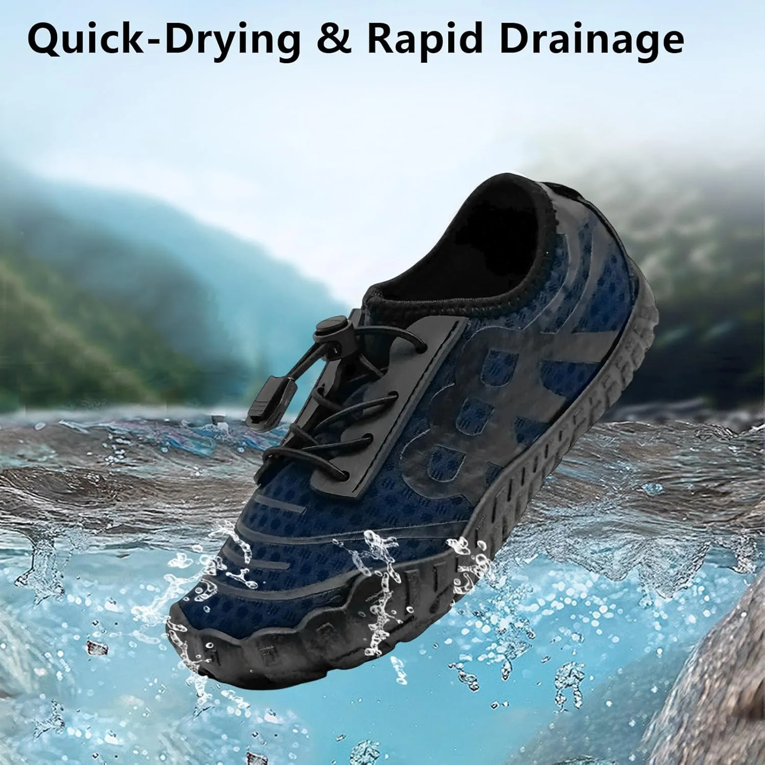 Barefoot Shoes for Women & Men - Minimalist Hiking/Trail Running Footwear with Wide Toe Box | Zero Drop Lightweight Breathable Quick-Dry Outdoor Sneakers (Size 3.5-11)
