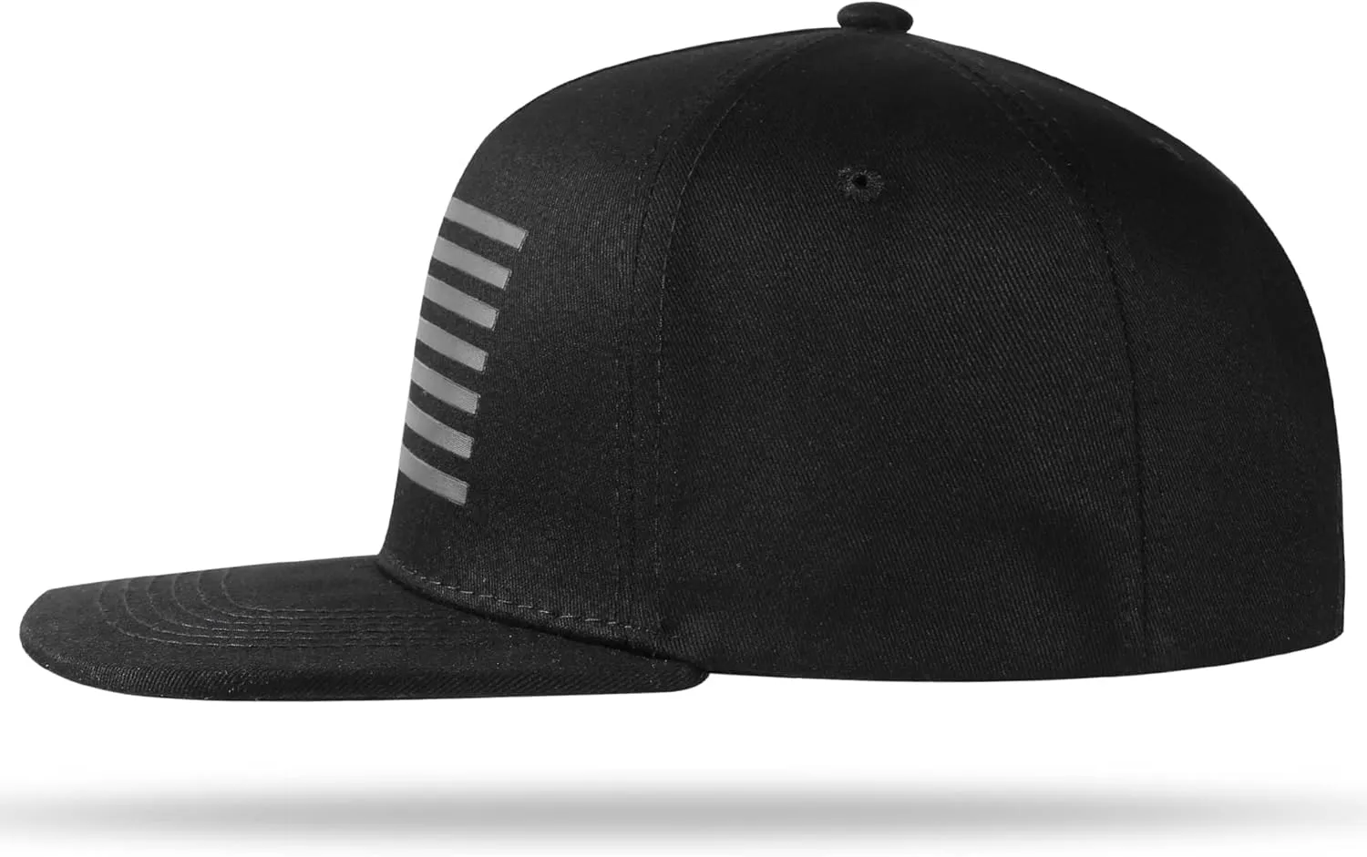 Baseball Cap, Snapback Trucker Hat for Men & Women with American Flag and Adjustable, Breathable Mesh, Flat Bill Hats
