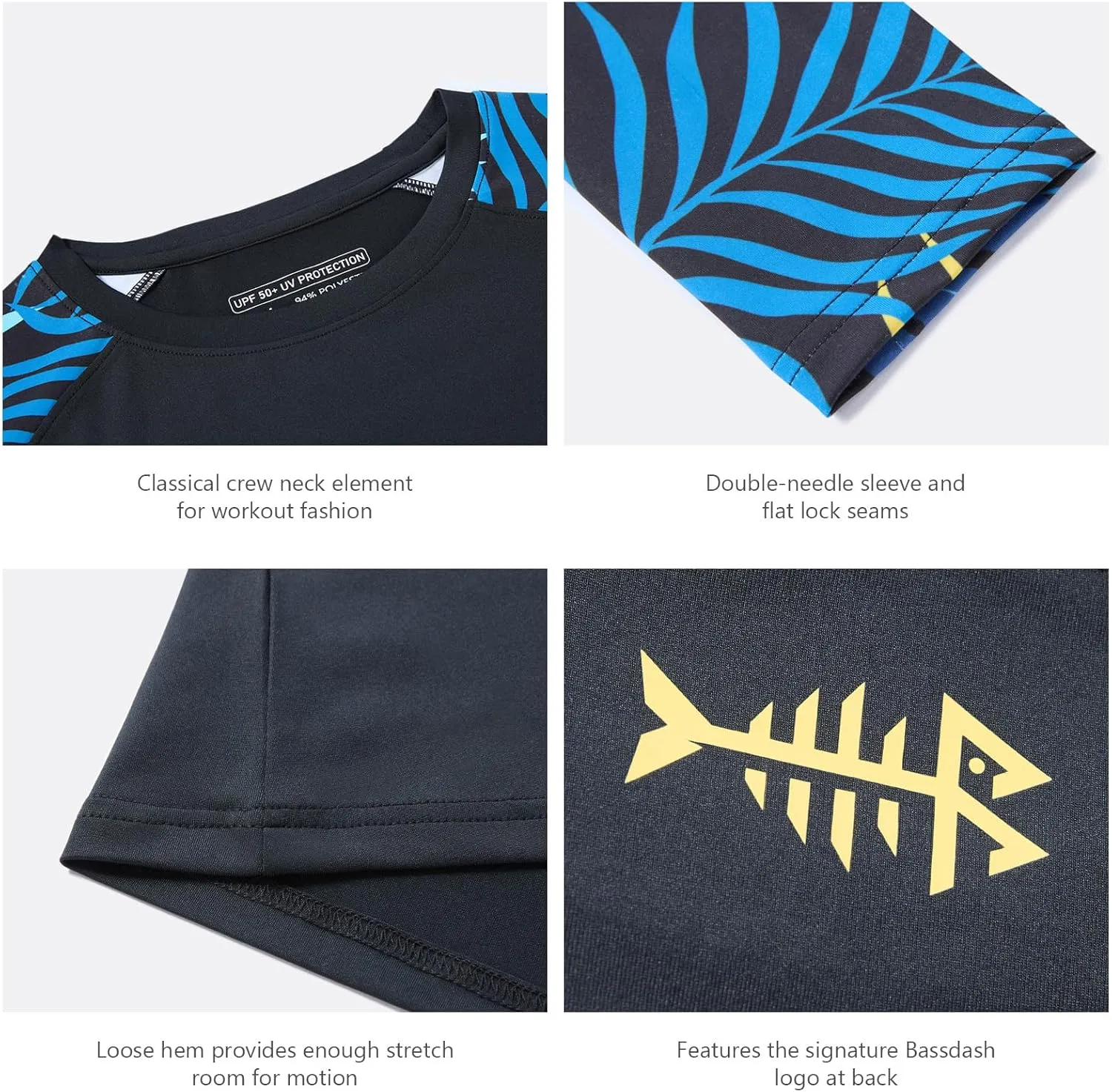 BASSDASH Women’s UPF 50  UV Sun Protection T-Shirt Long Sleeve Fishing Hiking Performance Shirts