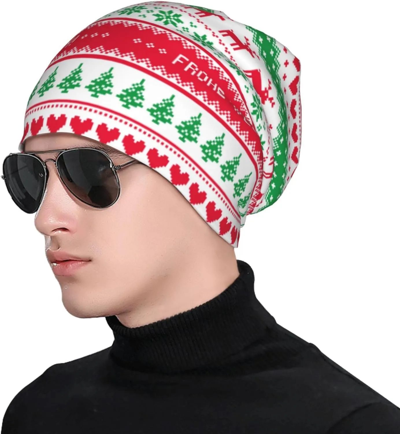 Beanie Hat Knitted Cap for Men Women,Thin Warm Knit Slouchy Cancer Hat Ski Cap Winter Warm Hip Hop Soft Skull Cap