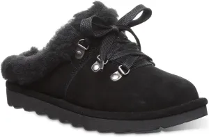 Bearpaw Cedar Women's Suede Slipper Shoes Black - 6 Medium