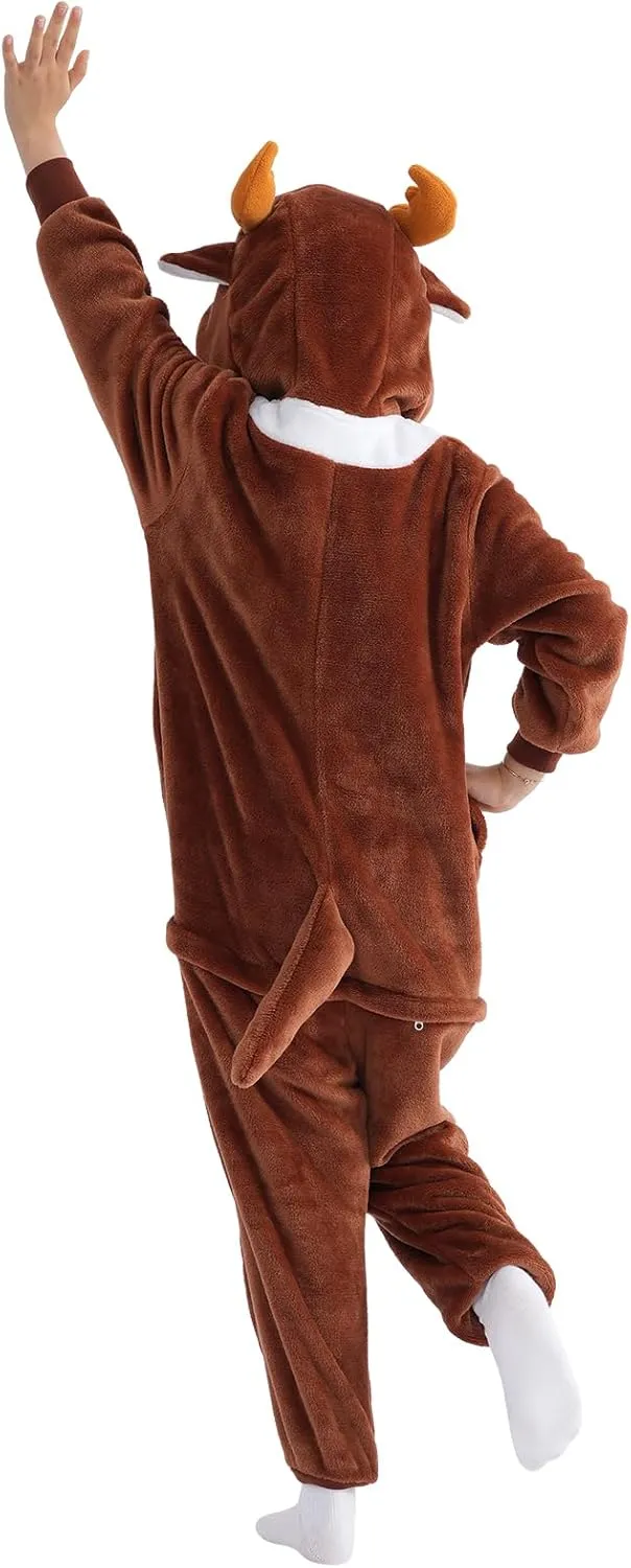 Beauty Shine Onesie Cartoon Animal Costume One Piece Pajamas Cosplay Halloween Christmas Sleepwear Jumpsuit Homewear