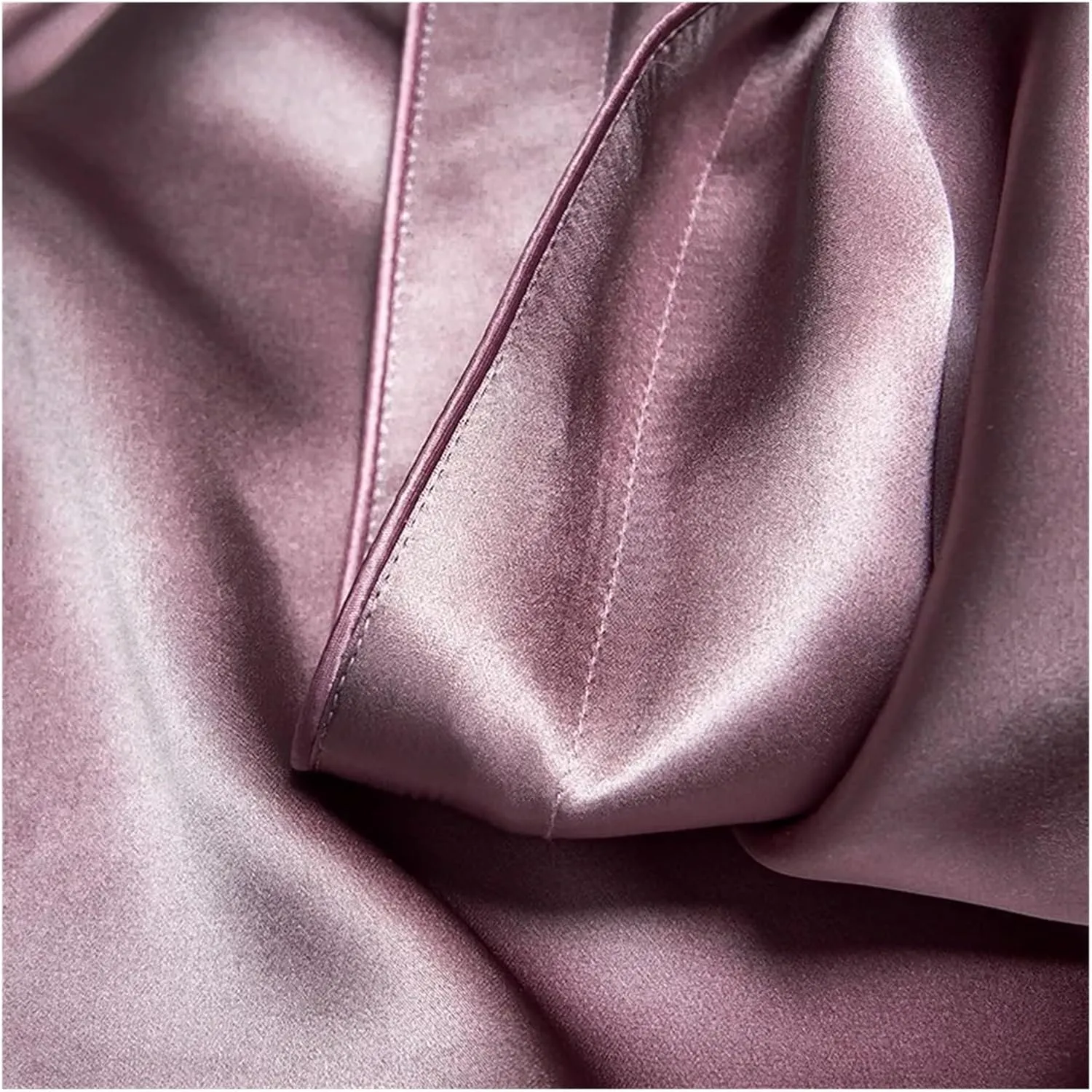 Bed Sheets Set, Mulberry Silk Duvet Cover, Silk Bedding, Comfortable and Soft Duvet Cover Set, 1 Bed Duvet Cover 1 Bed Sheet 2 Pillowcases(B,Twin)