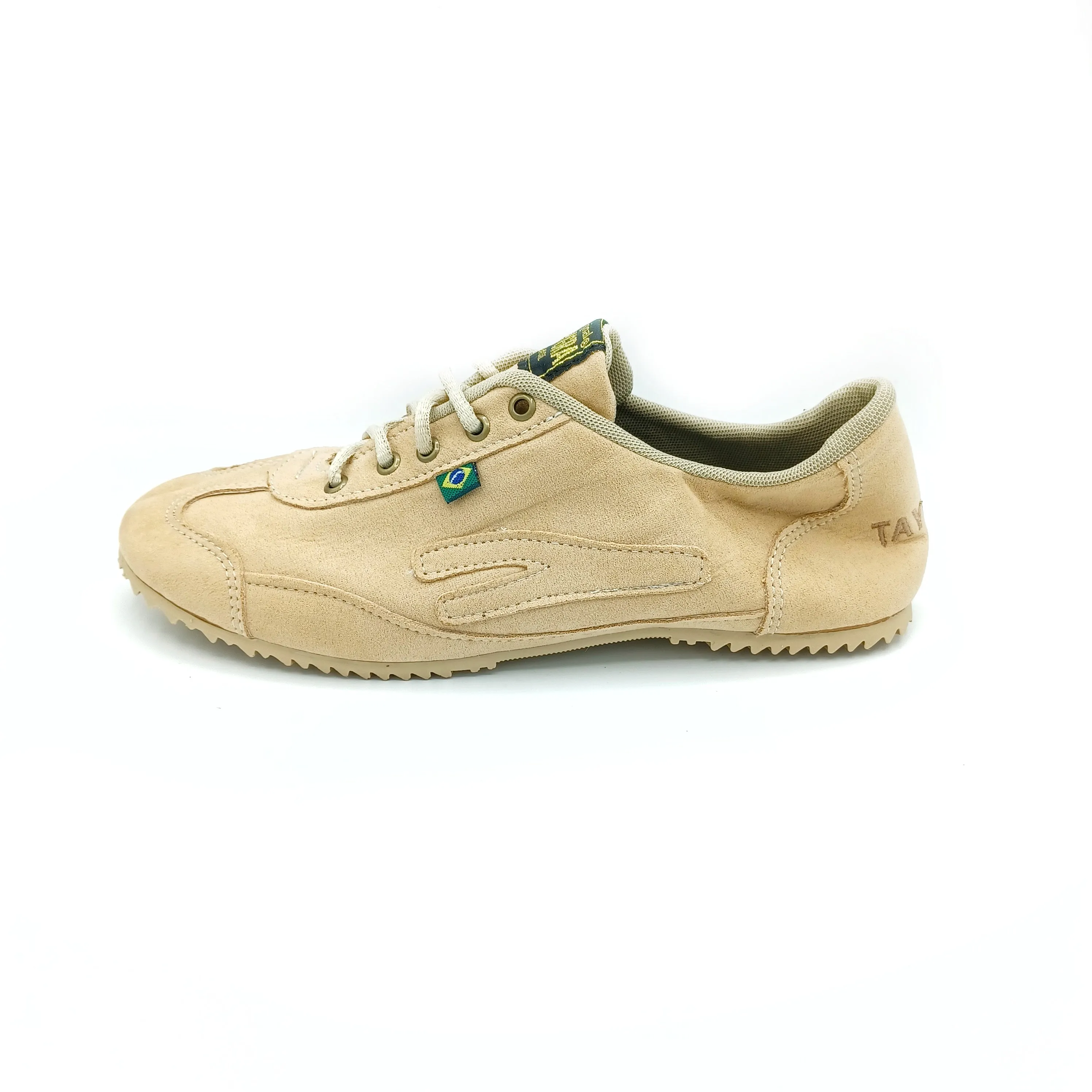 Beige Vegan Suede sneaker TAYGRA