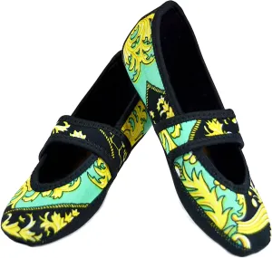 Betsy Lou Women's Slippers, Foldable, Flexible Flats, Slipper Socks, Travel Slippers, Exercise Shoe, Dance Shoe, Yoga Socks, House Shoes, Indoor Shoes