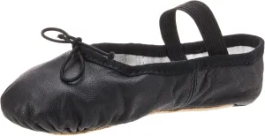 Bloch Dance Girl's Dansoft Full Sole Leather Ballet Slipper/Shoe, Black, 11 Narrow Little Kid