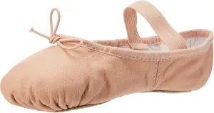 Bloch Dance Girl's Dansoft Full Sole Leather Ballet Slipper/Shoe, Theatrical Pink, 1.5 X-Narrow Little Kid