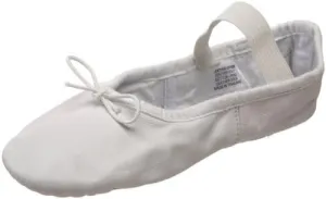 Bloch Dance Girl's Dansoft Full Sole Leather Ballet Slipper/Shoe, White, 1.5 X-Narrow Little Kid