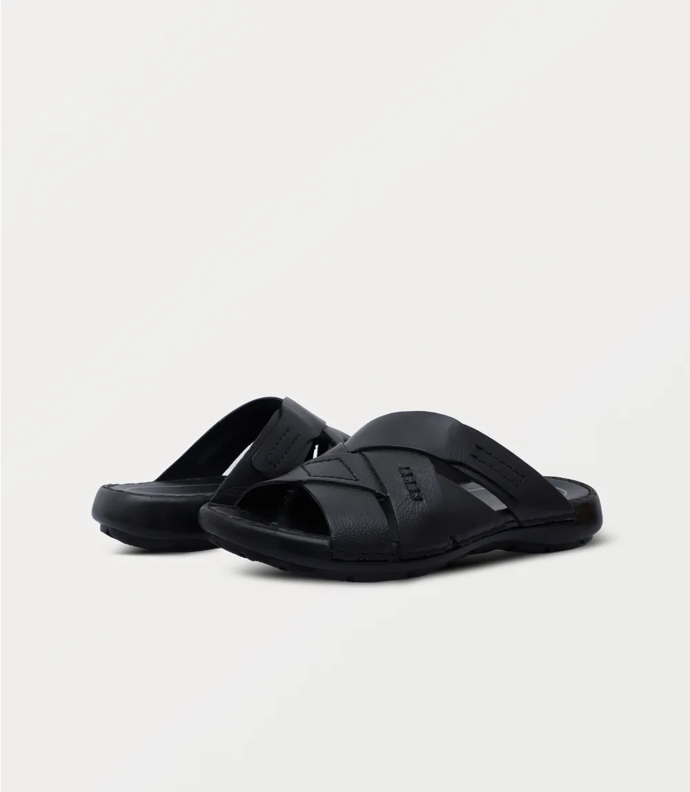 BM6835-BLACK-Men Slipper