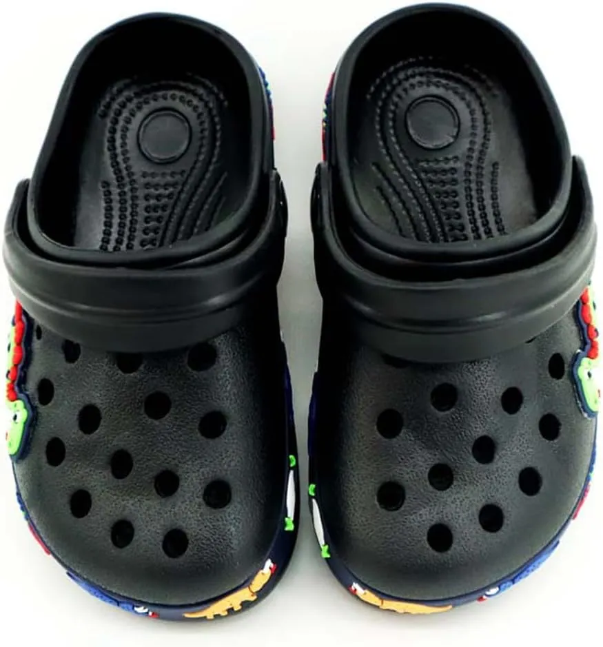 BMINFEE Kid's Girls Boys Clogs Garden Shoes Toddler Slip On Cartoon Slides Sandals Beach Slipper Children Water Sneakers