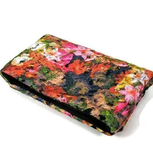 Boho Summer Clutch Bag Boho Floral Clutch Bag Large Clutch Bag Evening Bag Summer Clutch Bag Felted Clutch Bag