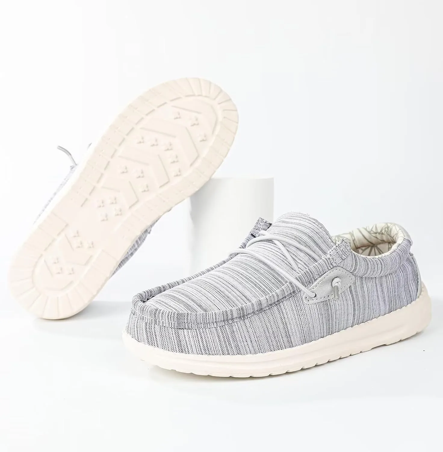 Boys & Girls Slip-on Casual Loafer Kids Canvas Sneakers Toddler Walking Shoes Comfortable & Lightweight (Toddler/Little Kid)