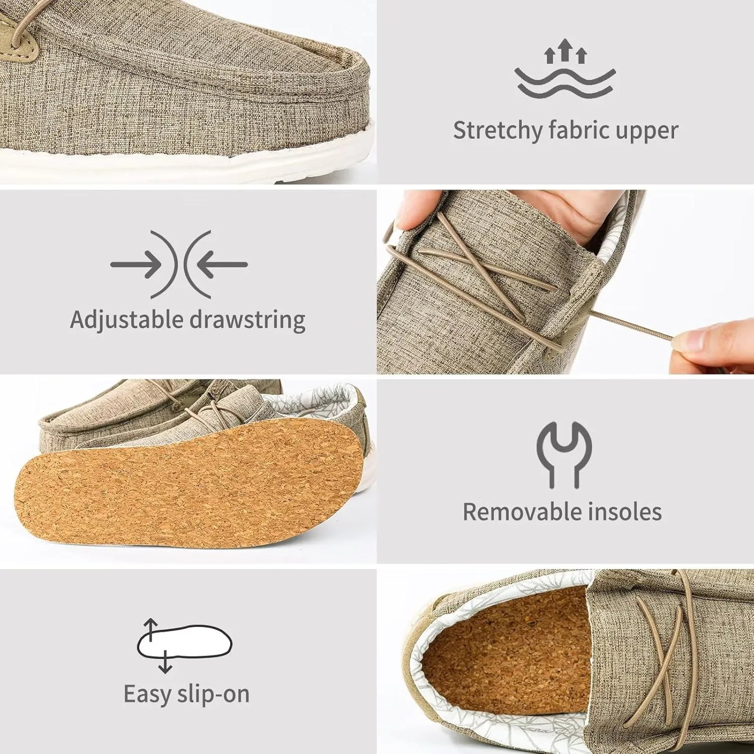 Boys & Girls Slip-on Casual Loafer Kids Canvas Sneakers Toddler Walking Shoes Comfortable & Lightweight (Toddler/Little Kid)